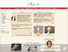 Tablet Screenshot of knigge.de
